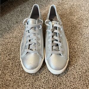 Keds Platform Silver Sneakers